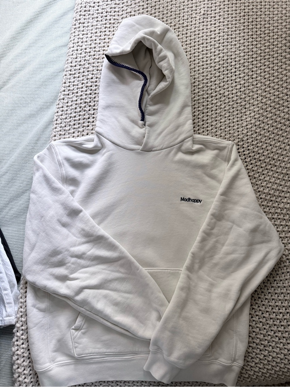 Madhappy women’s White Logo Hoodie